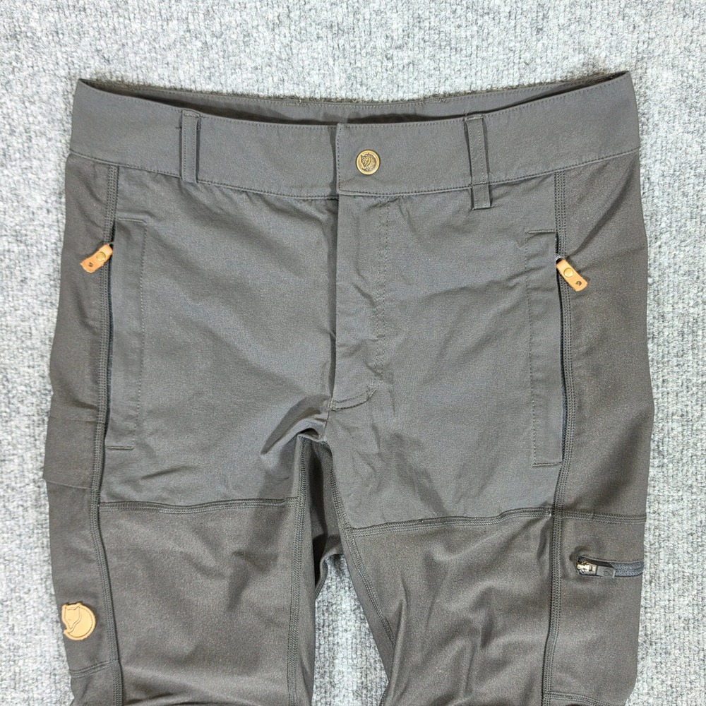 Fjallraven Abisko Trekking Tights Mens Small Dark Grey Hiking Technical Pants - Picture 9 of 12
